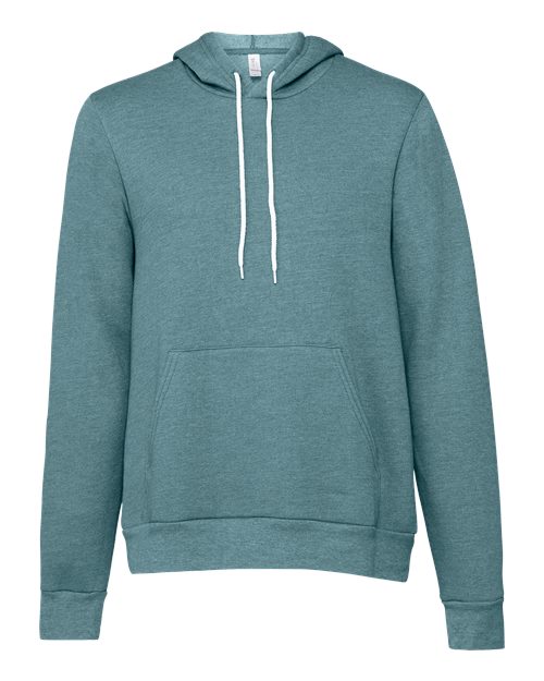 Unisex Sponge Fleece Hoodie Sweatshirt - Heather Deep Teal -  - 2768