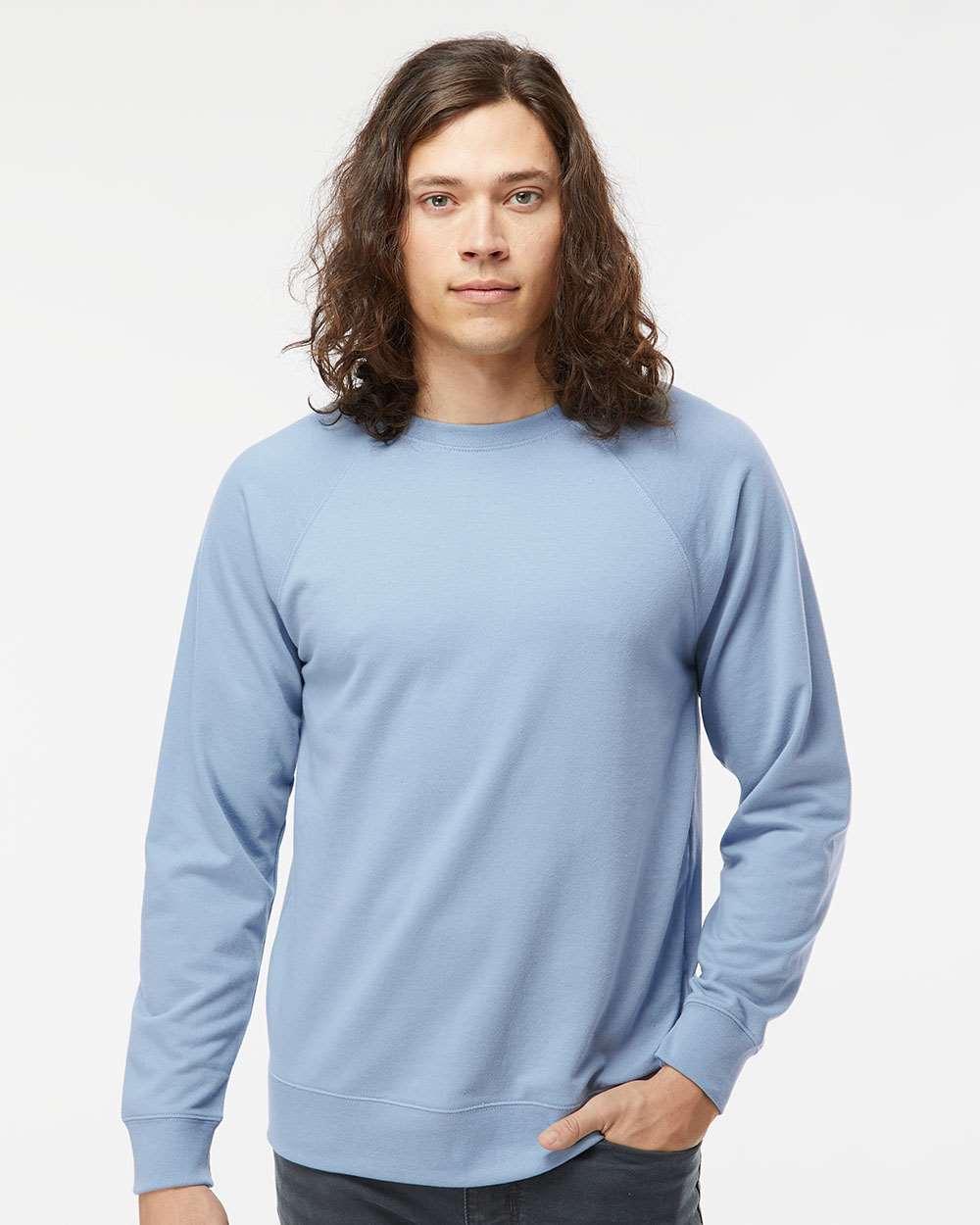 Independent Trading Co. Icon Lightweight Loopback Terry Crewneck Sweatshirt SS1000C