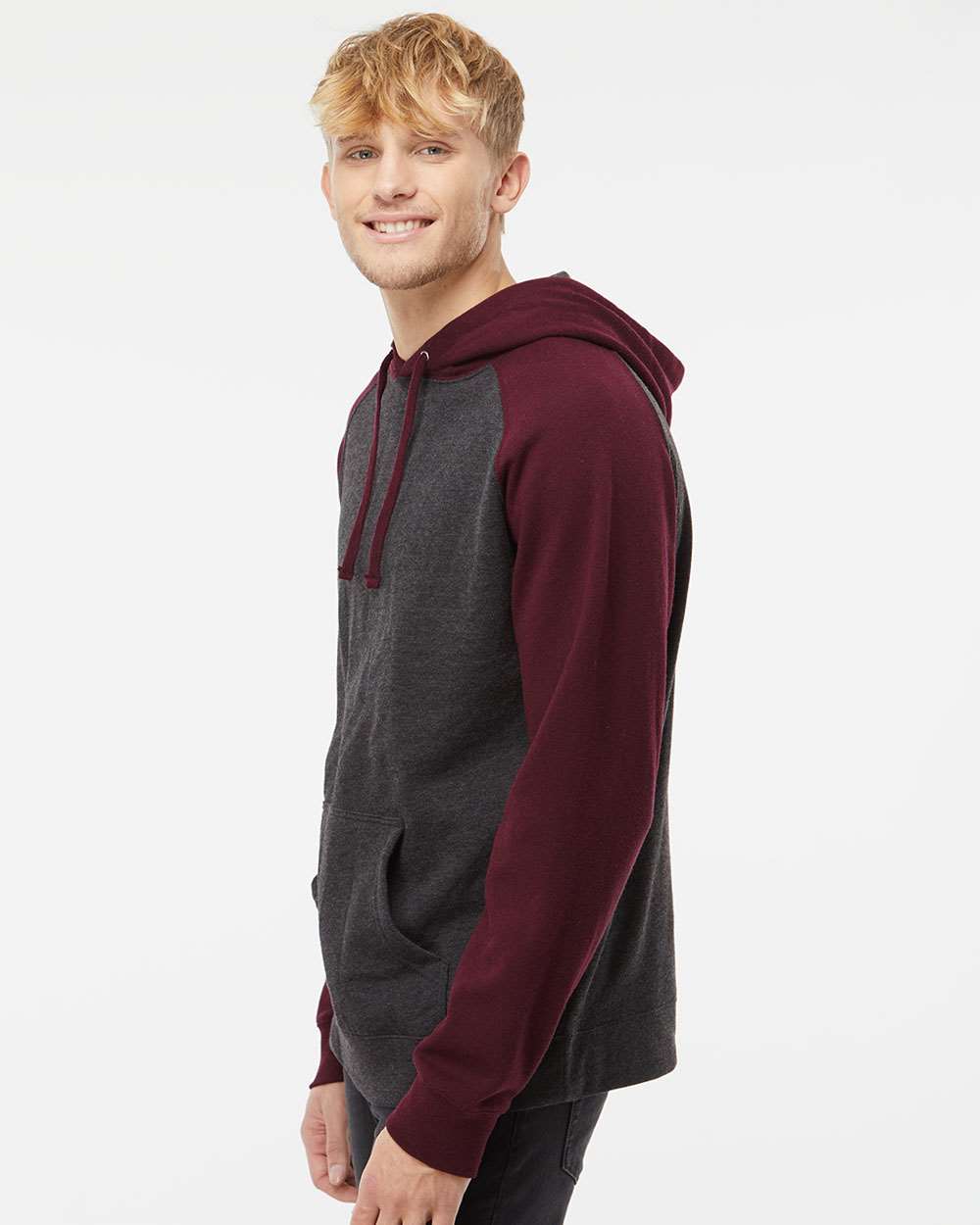 Independent Trading Co. Raglan Hooded Sweatshirt IND40RP