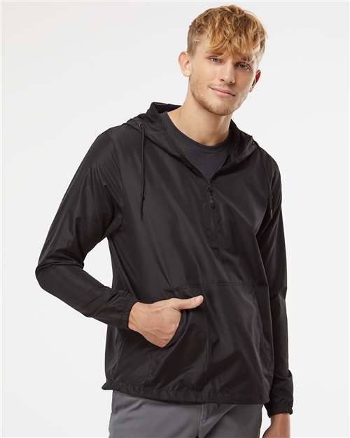 Unisex Lightweight Quarter-Zip Windbreaker Pullover Jacket -  - 8800 - Toronto Screen Printing- Color