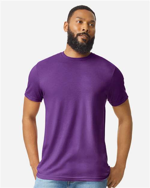 Unisex Softstyle® CVC T-Shirt - Amethyst -  - 8906 - Toronto Screen Printing- Color