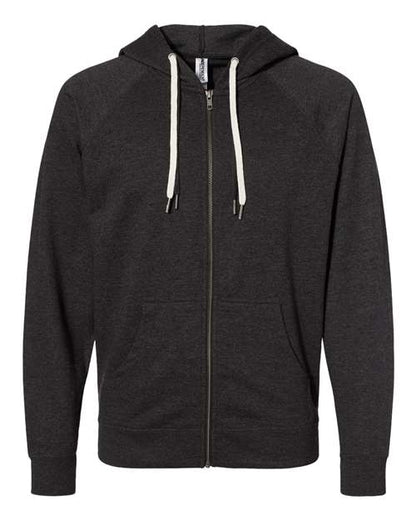 Unisex Icon Lightweight Loopback Terry Full-Zip Hooded Sweatshirt -  - 9131