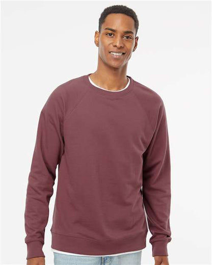 Unisex Icon Lightweight Loopback Terry Crewneck Sweatshirt -  - 9136