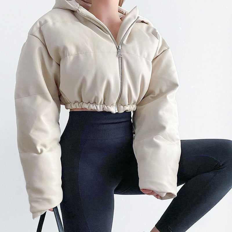 Y2K Bubble Puffer Crop Jacket