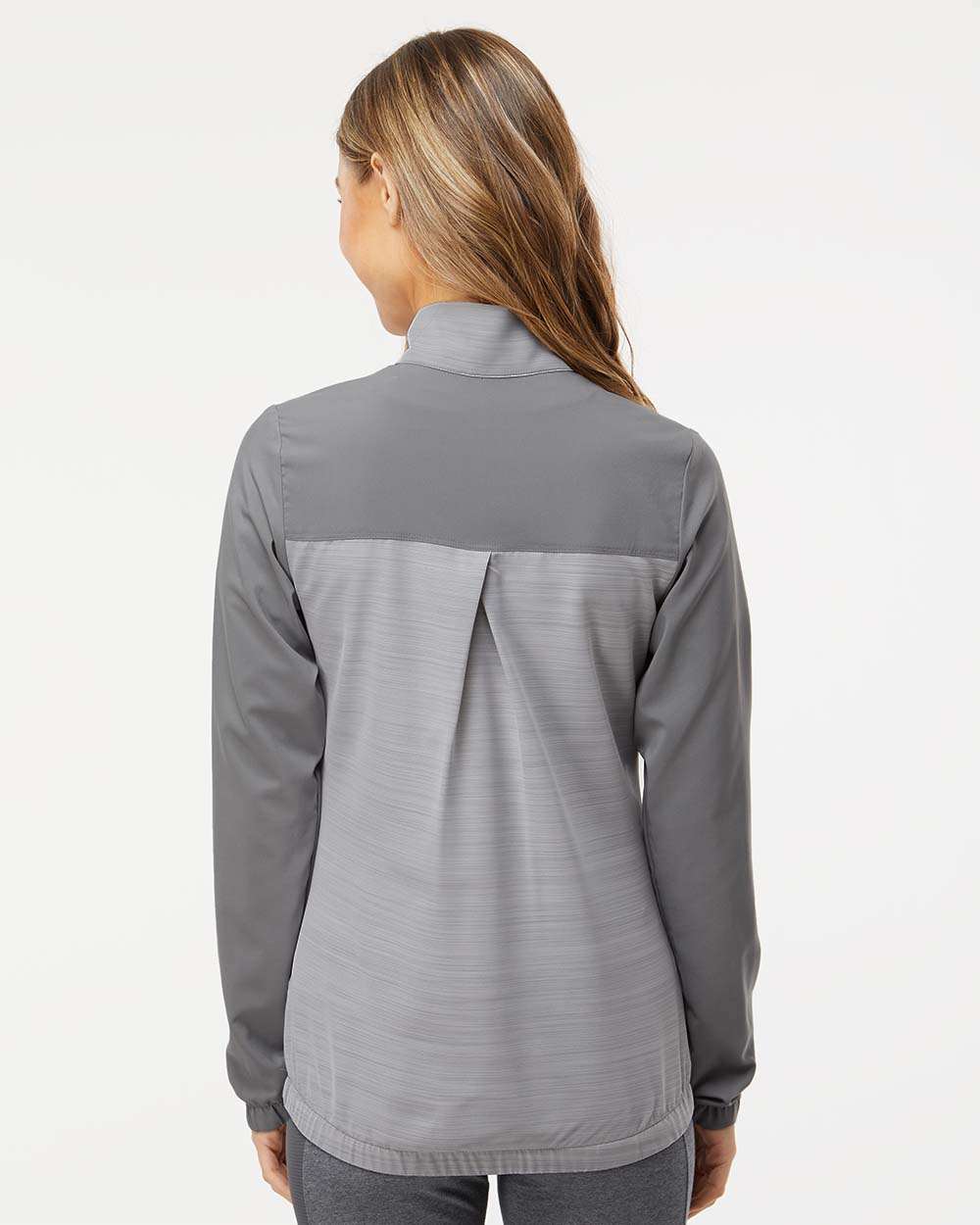 Adidas Women's Heather Block Full-Zip Windshirt A547