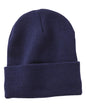12" Fleece Lined Cuffed Beanie -  - 9263