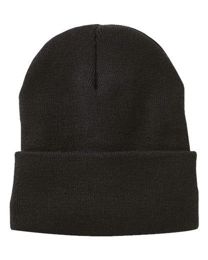 12" Jersey Lined Cuffed Beanie -  - 9264