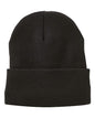 12" Jersey Lined Cuffed Beanie -  - 9264