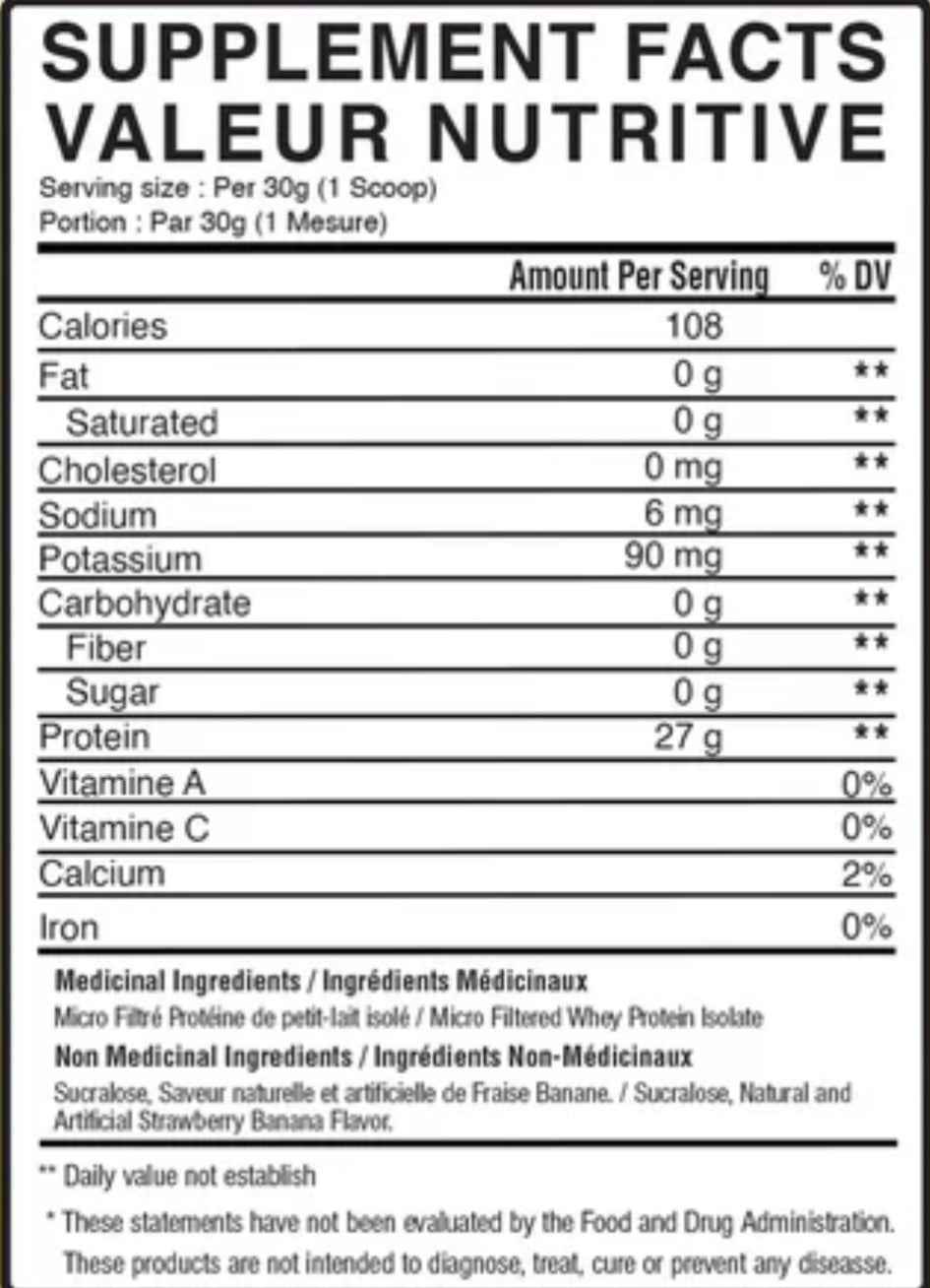 BulkBully Isolate Protein - Strawberry Banana Smoothie