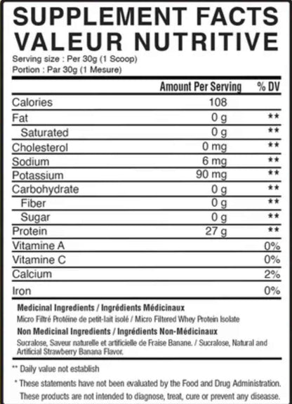 BulkBully Isolate Protein - Strawberry Banana Smoothie