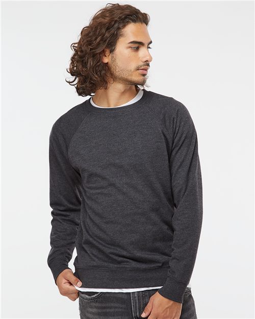 Unisex Icon Lightweight Loopback Terry Crewneck Sweatshirt -  - 9136