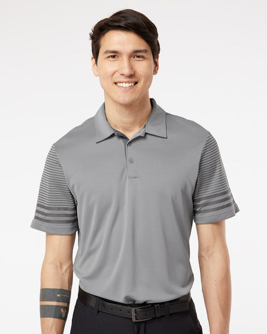 Adidas Striped Sleeve Polo A490