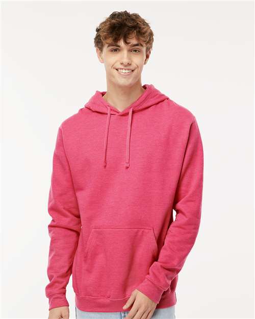 Unisex Pullover Hoodie - Heather Fuchsia