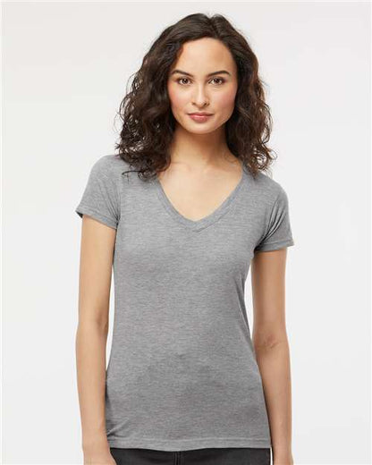 Women's Deluxe Blend V-Neck T-Shirt -  - 9419