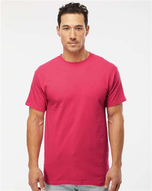 Gold Soft Touch T-Shirt - Heliconia