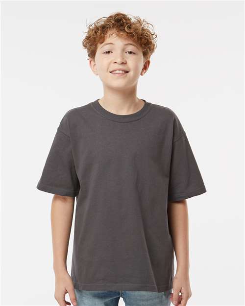 Youth Gold Soft Touch T-Shirt - Charcoal