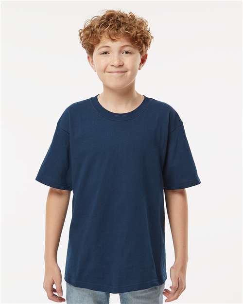 Youth Gold Soft Touch T-Shirt - Deep Navy