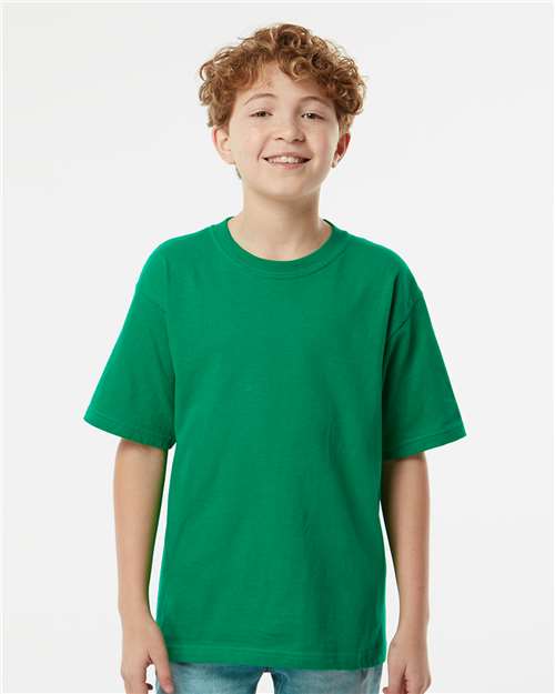 Youth Gold Soft Touch T-Shirt - Fine Kelly Green