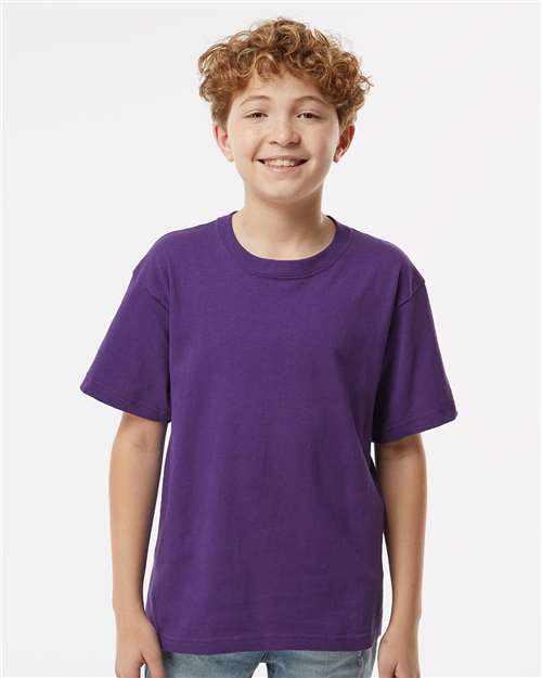 Youth Gold Soft Touch T-Shirt - Purple