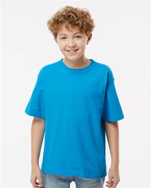 Youth Gold Soft Touch T-Shirt - Sapphire