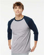 Raglan Three-Quarter Sleeve Baseball T-Shirt -  - 9478