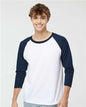 Raglan Three-Quarter Sleeve Baseball T-Shirt -  - 9478