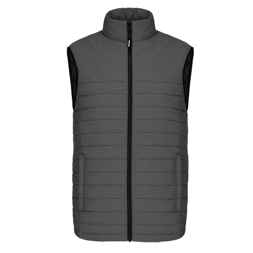 L00935 - Inuvik - Men’s Puffy Vest - Grey Heather / S - Puffer