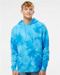 Unisex Midweight Tie-Dyed Hooded Sweatshirt -  - 9795