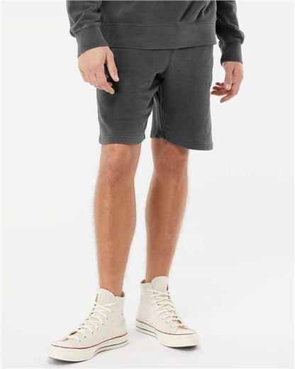Unisex Pigment-Dyed Fleece Shorts -  - 9837