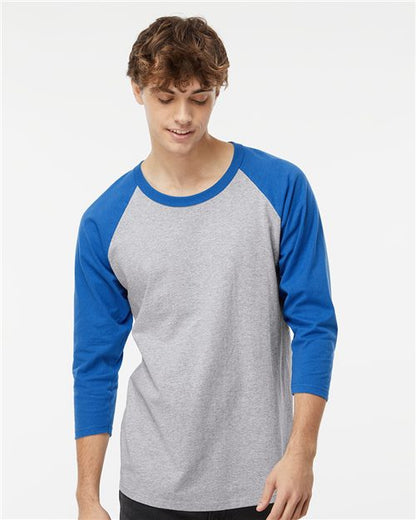 Raglan Three-Quarter Sleeve Baseball T-Shirt -  - 9478