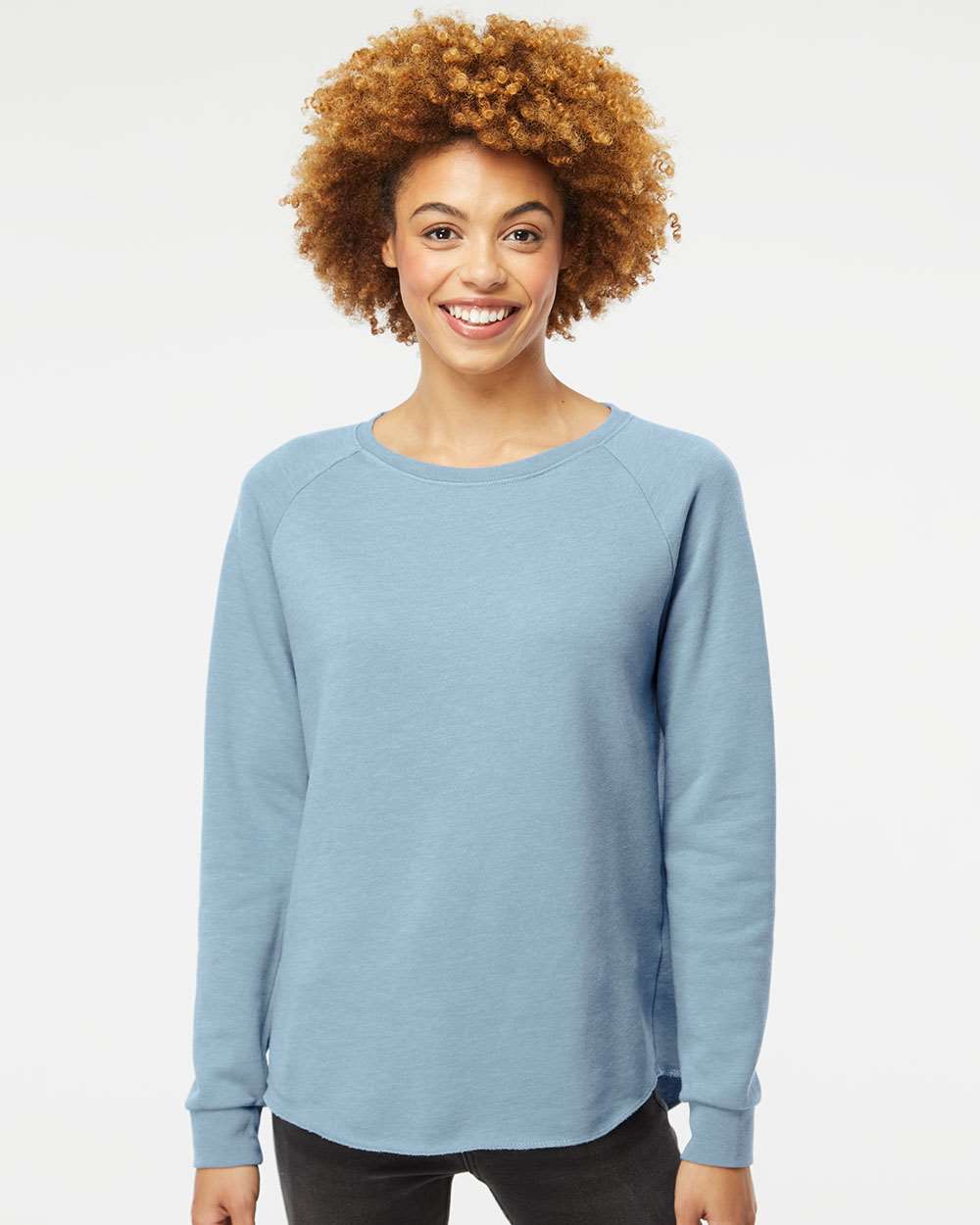 Independent Trading Co. Women's California Wave Wash Crewneck Sweatshirt PRM2000