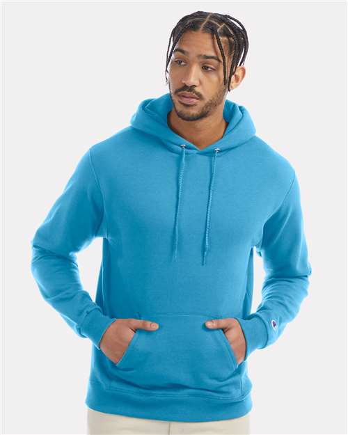 Unisex Powerblend® Hooded Sweatshirt - Blue Lagoon -  - 1757