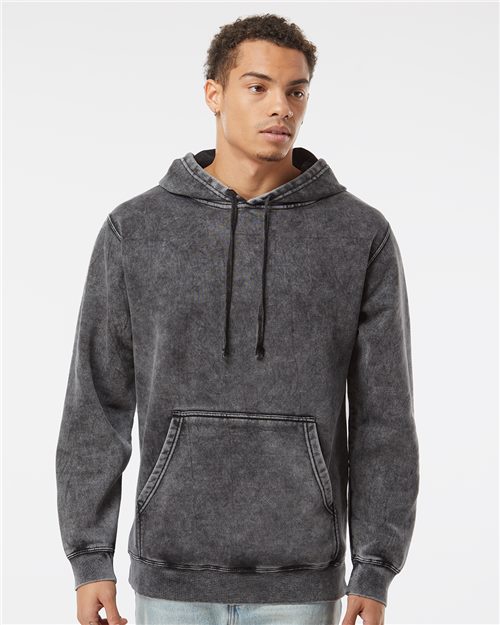 Unisex Midweight Mineral Wash Hooded Sweatshirt -  - 9808