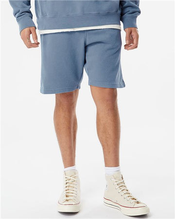 Unisex Pigment-Dyed Fleece Shorts -  - 9837