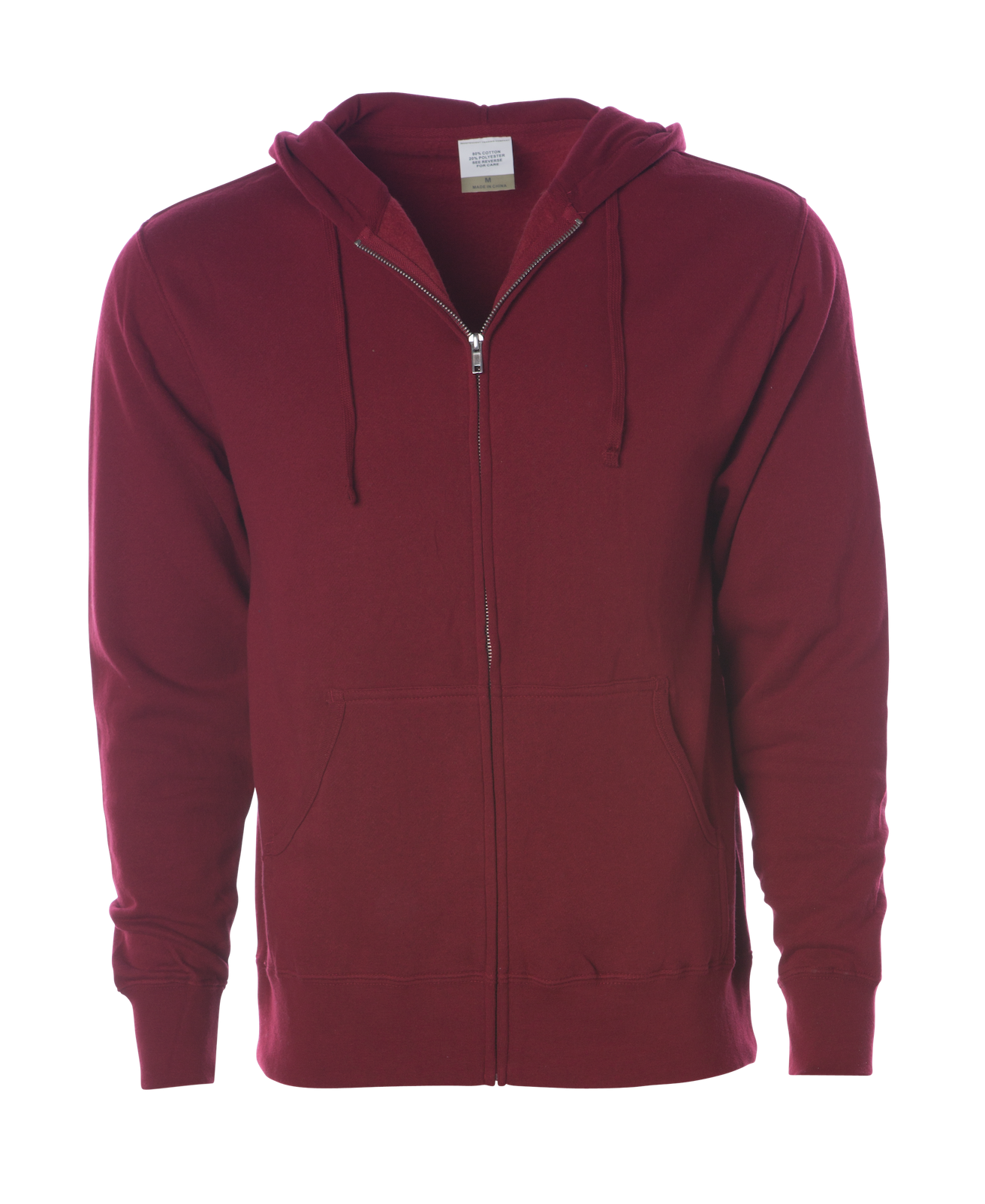 AFX4000Z - Lightweight Zip Hooded Sweatshirt - Garnet / S - CLOSE
