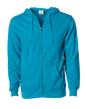 AFX4000Z - Lightweight Zip Hooded Sweatshirt - Turquoise Heather / S - CLOSE
