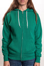 AFX90UNZ - Unisex Zip Hooded Sweatshirt - Kelly Green / XS - CLOSE