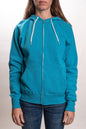 AFX90UNZ - Unisex Zip Hooded Sweatshirt - Turquoise Heather / XS - CLOSE