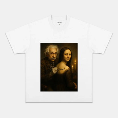 ALBERT EINSTEIN & MONA LISA T-THIRT