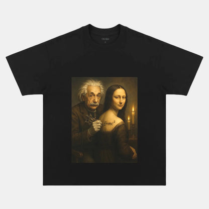 ALBERT EINSTEIN & MONA LISA T-THIRT
