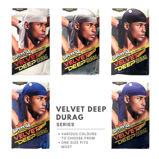 Durag - Premium Velvet Multi-Coloured One Size