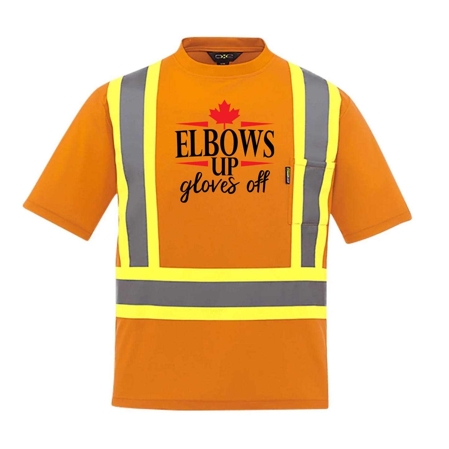 Elbows Up. Gloves Off. V2 | Hi-Vis Work T-Shirt – CSA Certified