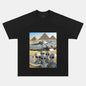ALIENS TAKE PHOTO WITH PYRAMIDS T-THIRT