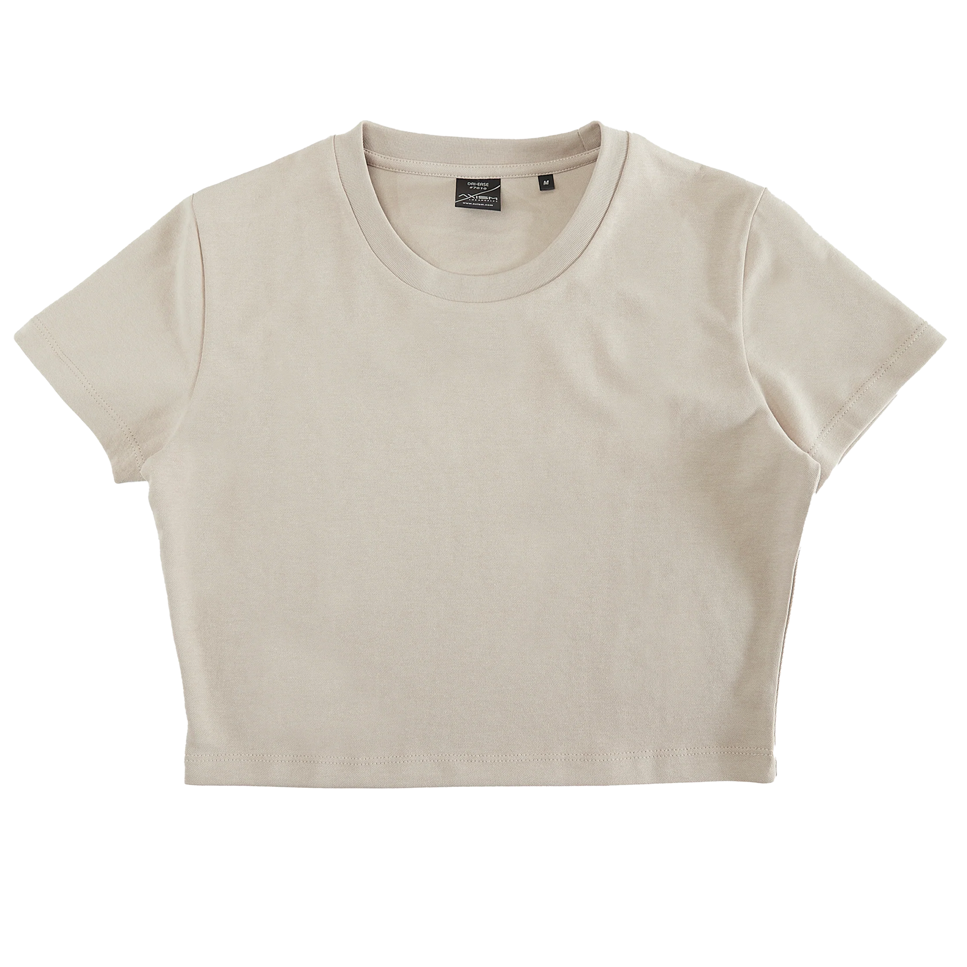 7013 - Woman Dri Ease Crop Top - Almond / XS - TEES