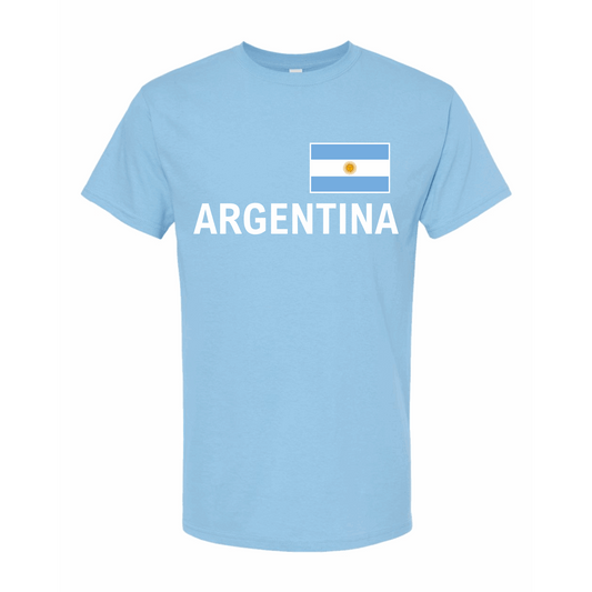 Argentina World Football Fan Tee – Light Blue
