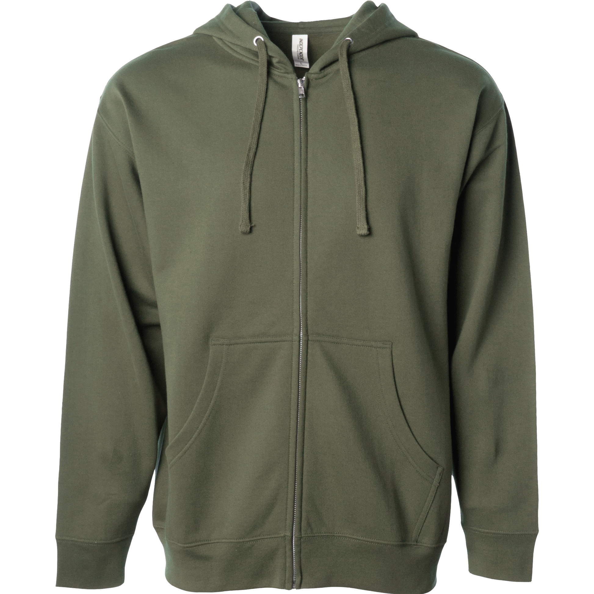 SS4500Z - Midweight Zip Hooded Sweatshirt - Army / XS - ZIPS