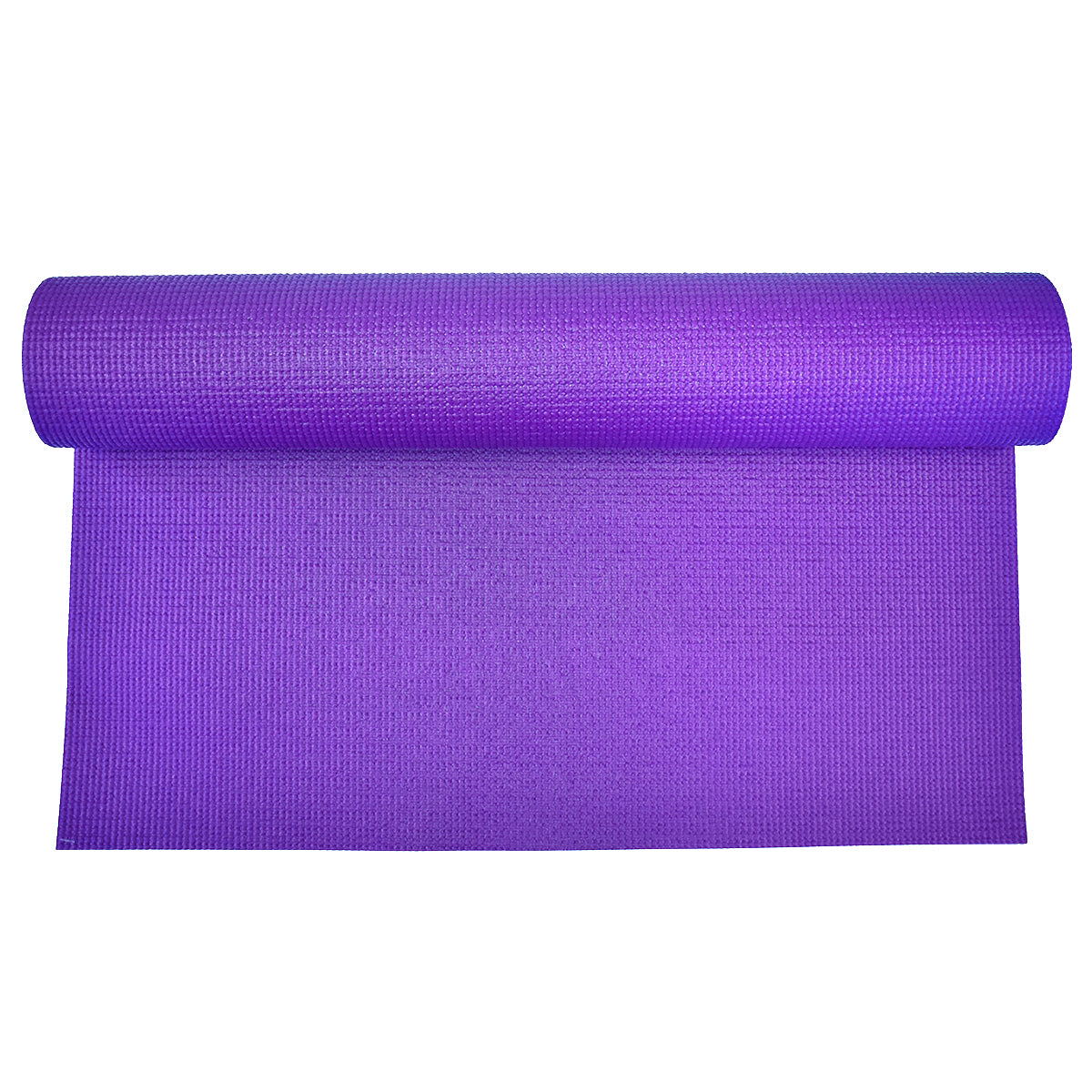 B6710 - Durable Non-Slip Textured Yoga and Aerobic Exercise Mat 3mm Thick - Purple - Health & Wellness