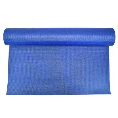B6710 - Durable Non-Slip Textured Yoga and Aerobic Exercise Mat 3mm Thick - Blue - Health & Wellness