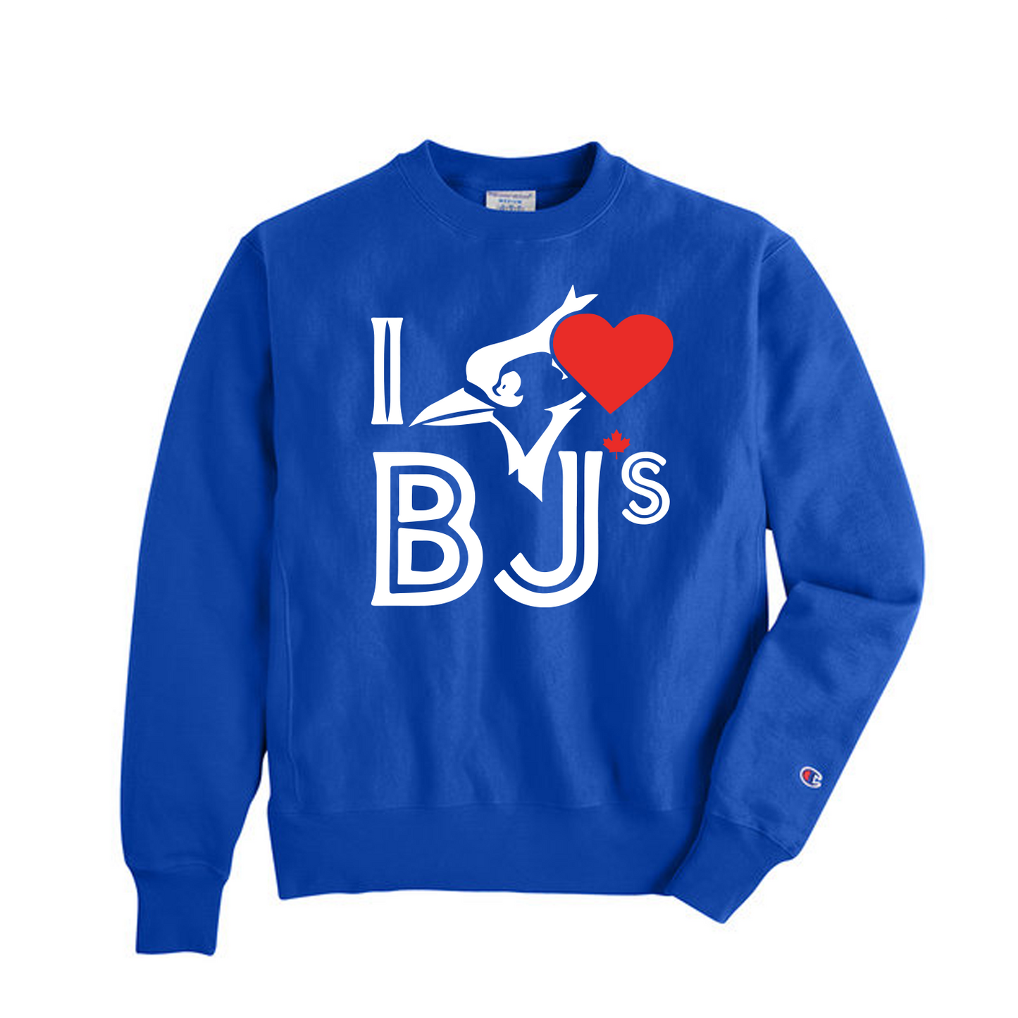 I Love BJs - Champion Adult Powerblend® Crewneck Sweatshirt