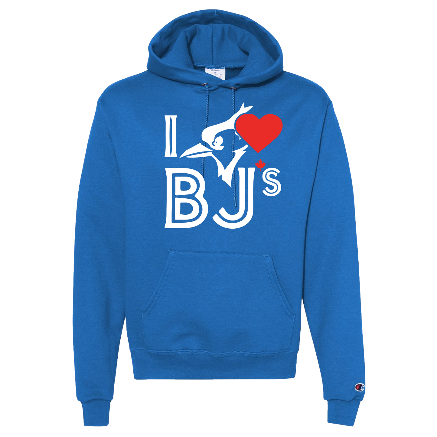 I Love BJs - Champion Powerblend® Hooded Sweatshirt